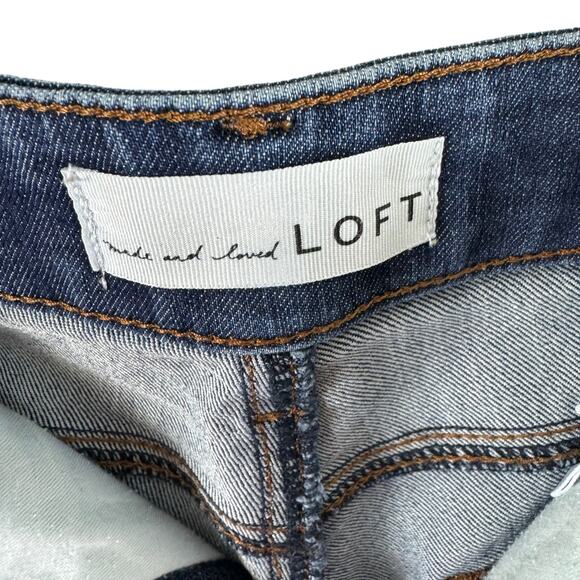 LOFT Medium Wash Curvy Skinny Ankle Fit Mid Rise Jeans Size 30/10 - Picture 5 of 7